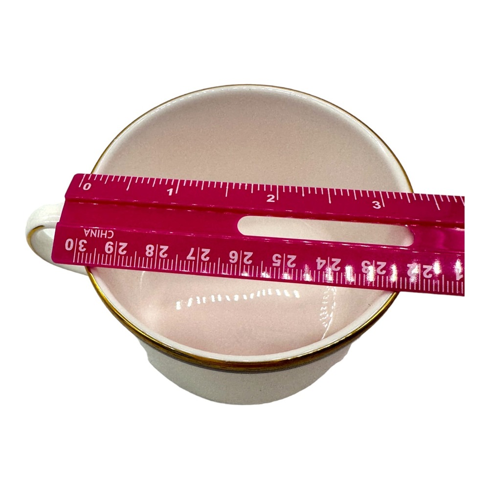 Kate Spade Lenox Library Lane Navy Teacup Cup White Gold Bone China Replacement - Picture 10 of 11